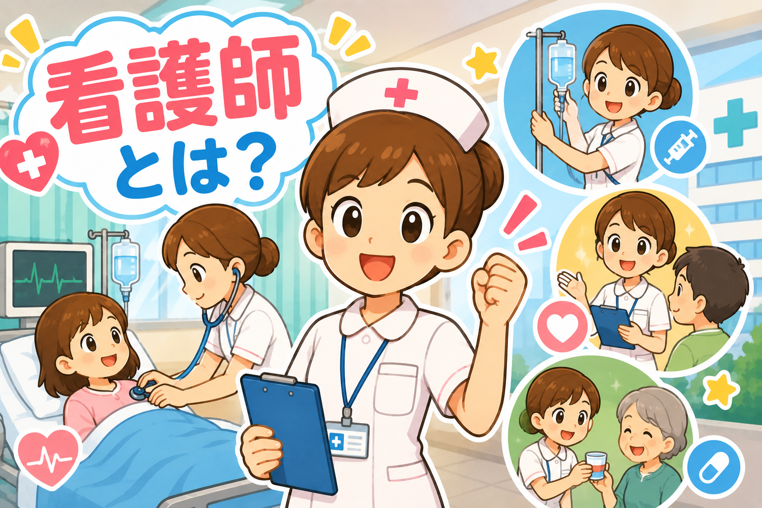 病院のやさしい味方！看護師さんのひみつ！
