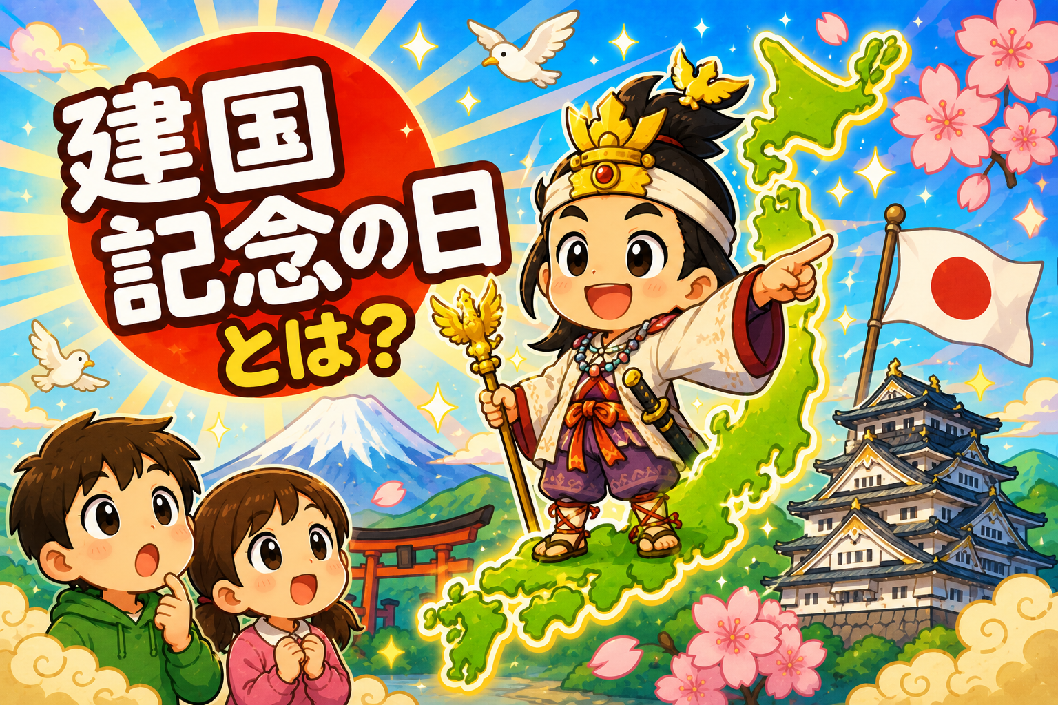 日本のはじまりの日！？建国記念の日のひみつ！