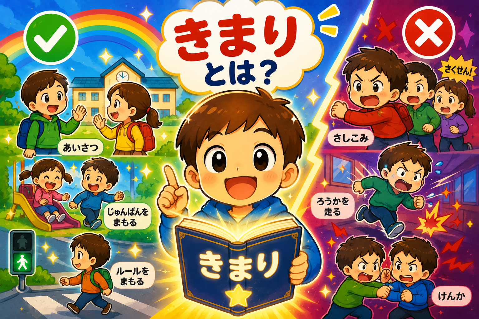 みんなが仲良くできる！きまりのひみつ！