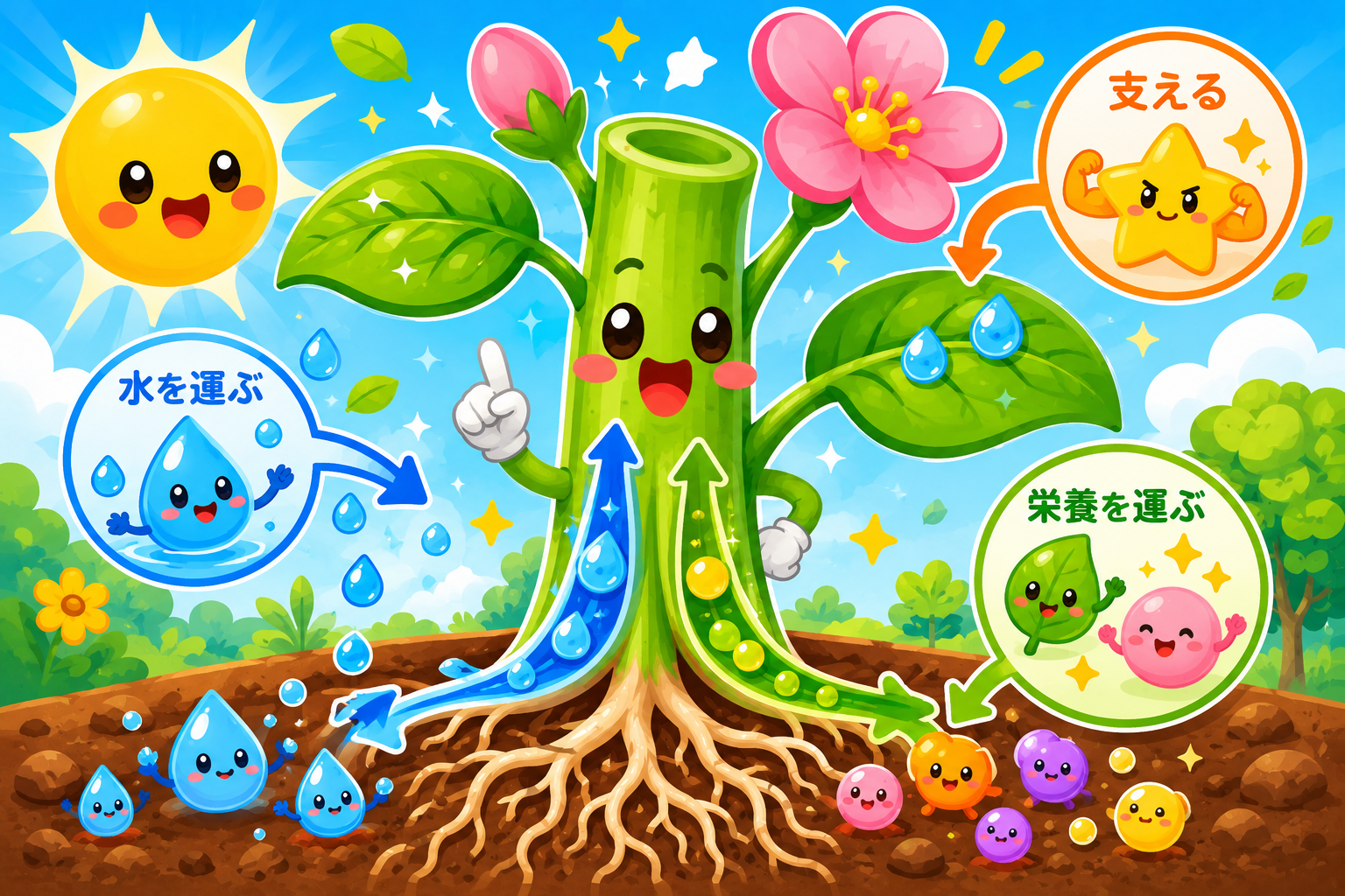 植物を支える！？茎のひみつ大発見！