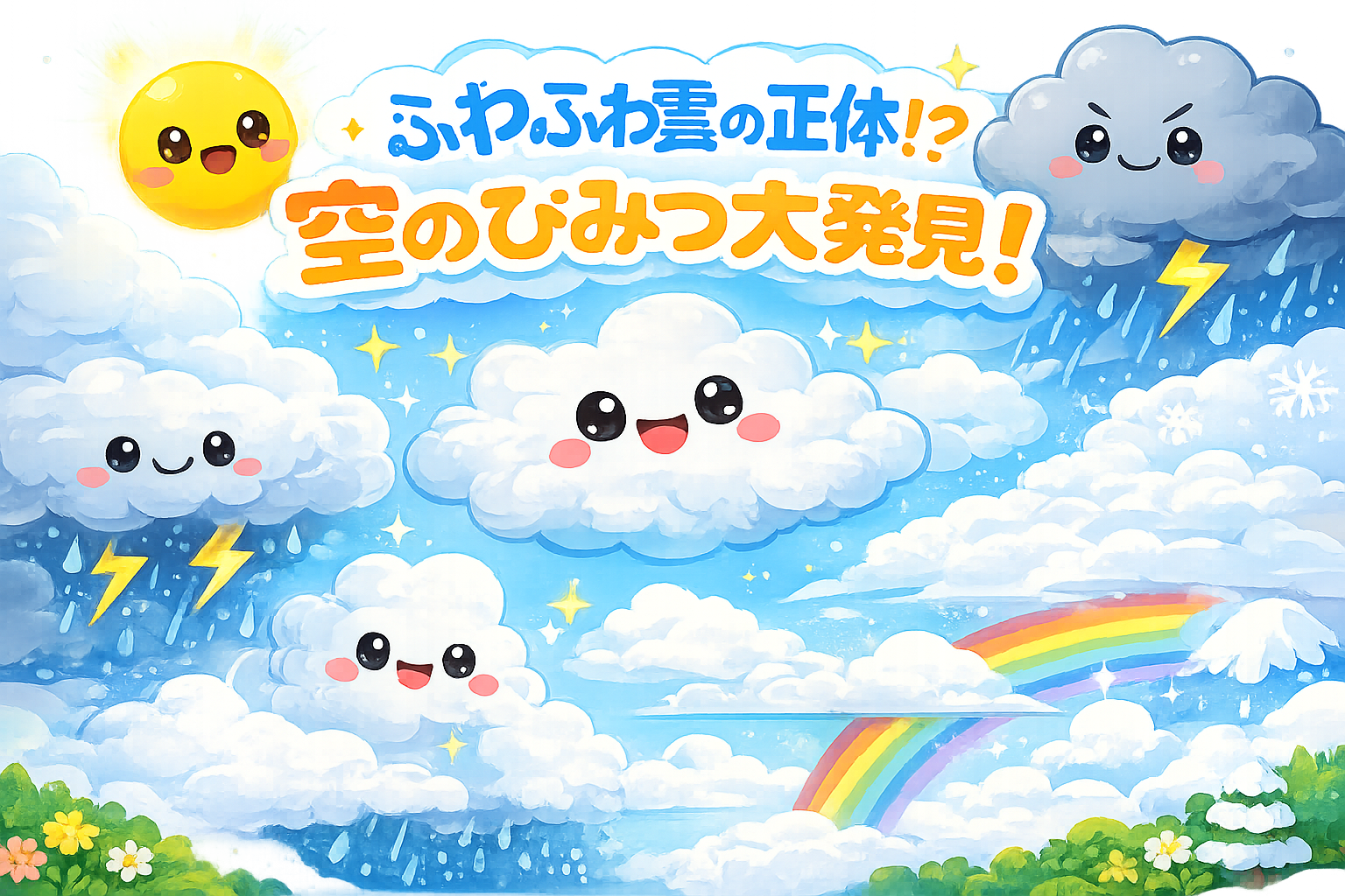 ふわふわ雲の正体！？空のひみつ大発見！