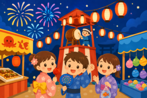 夜空に花火！夏祭りのひみつ大発見！