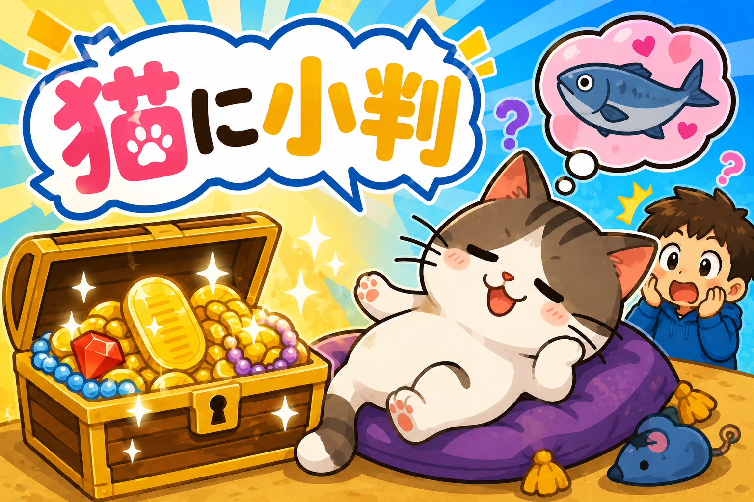 宝物なのにわからない！？猫に小判のひみつ！