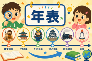 歴史が一目でわかる！年表のひみつ発見！