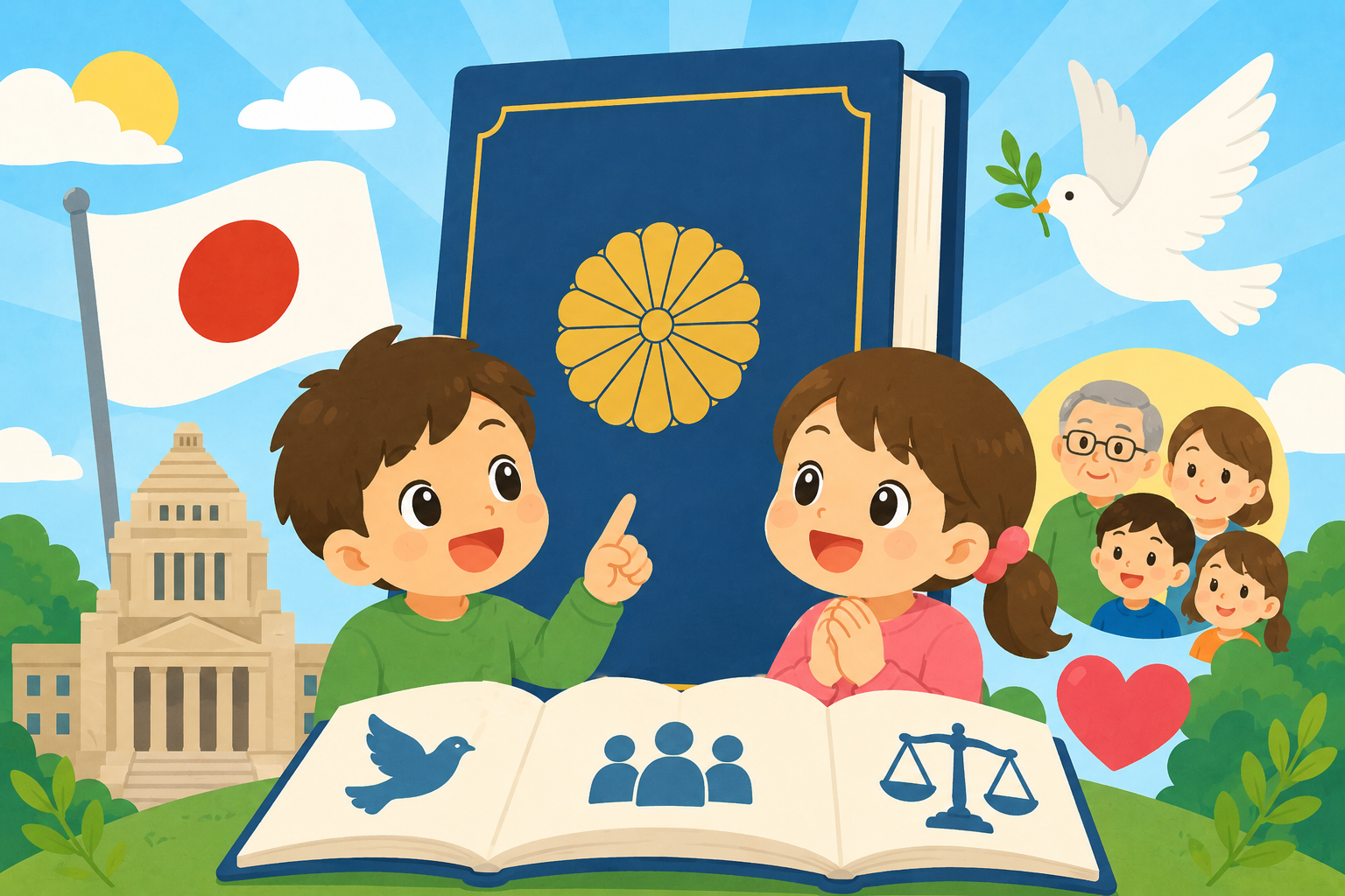 日本のルールブック！憲法のひみつ発見！
