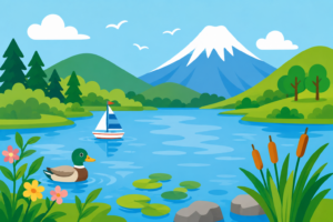 大きな水たまりじゃない！湖のひみつ発見！