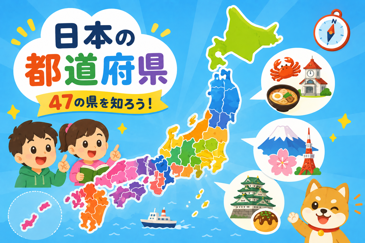47の県ってなに？日本の都道府県を大発見！