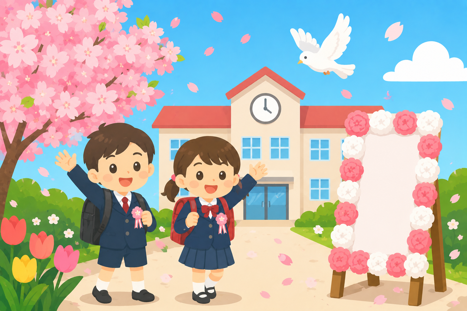 ドキドキわくわく！入学式のひみつ発見！
