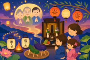 ご先祖さまが帰ってくる？お盆のひみつ！