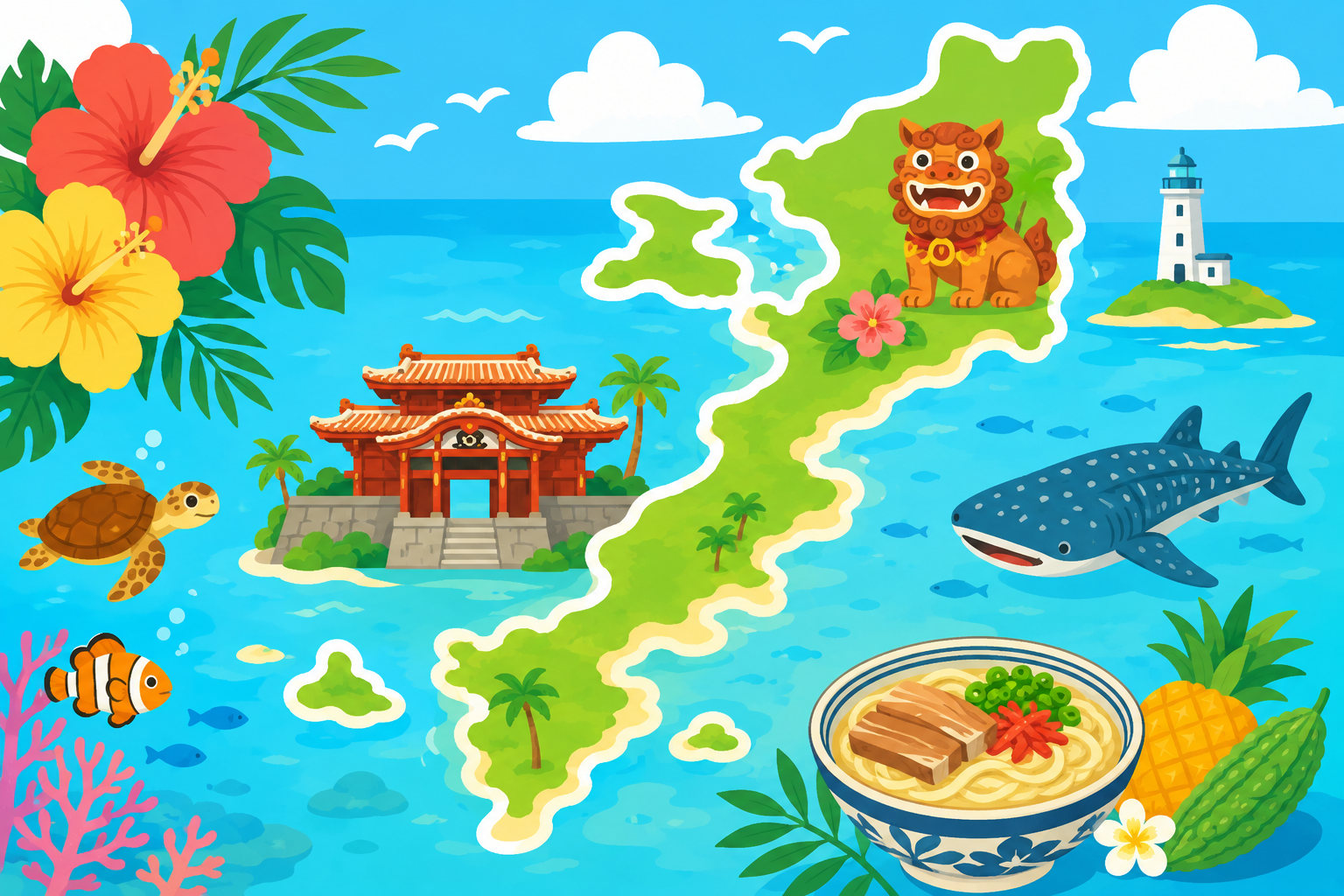青い海の楽園！沖縄のひみつ大発見！