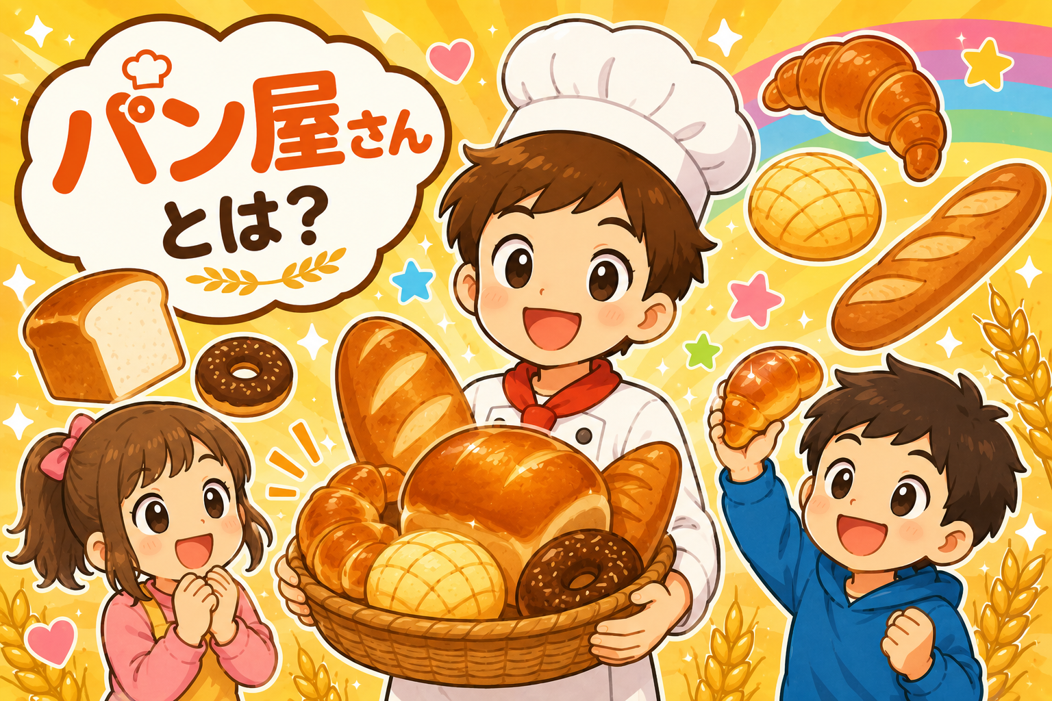 ふわふわおいしい！パン屋さんのひみつ！