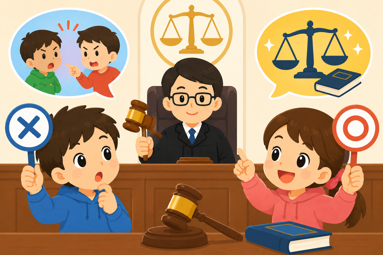 どっちが正しい？裁判のひみつ発見！