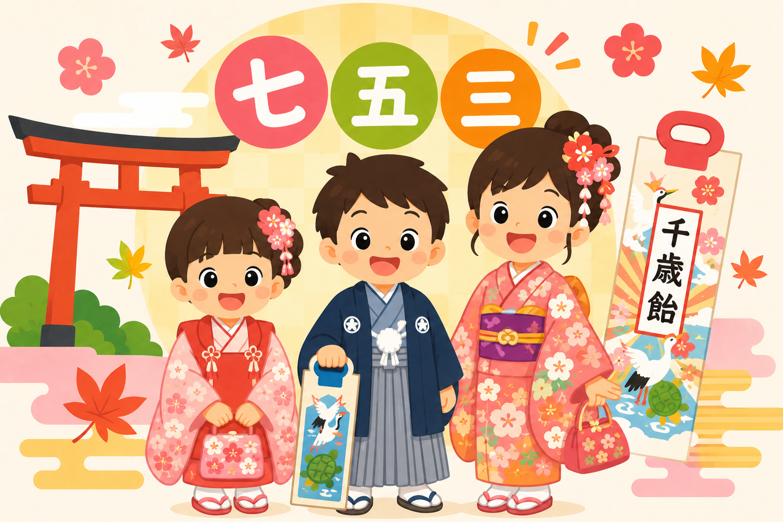 3歳・5歳・7歳のお祝い！七五三のひみつ！