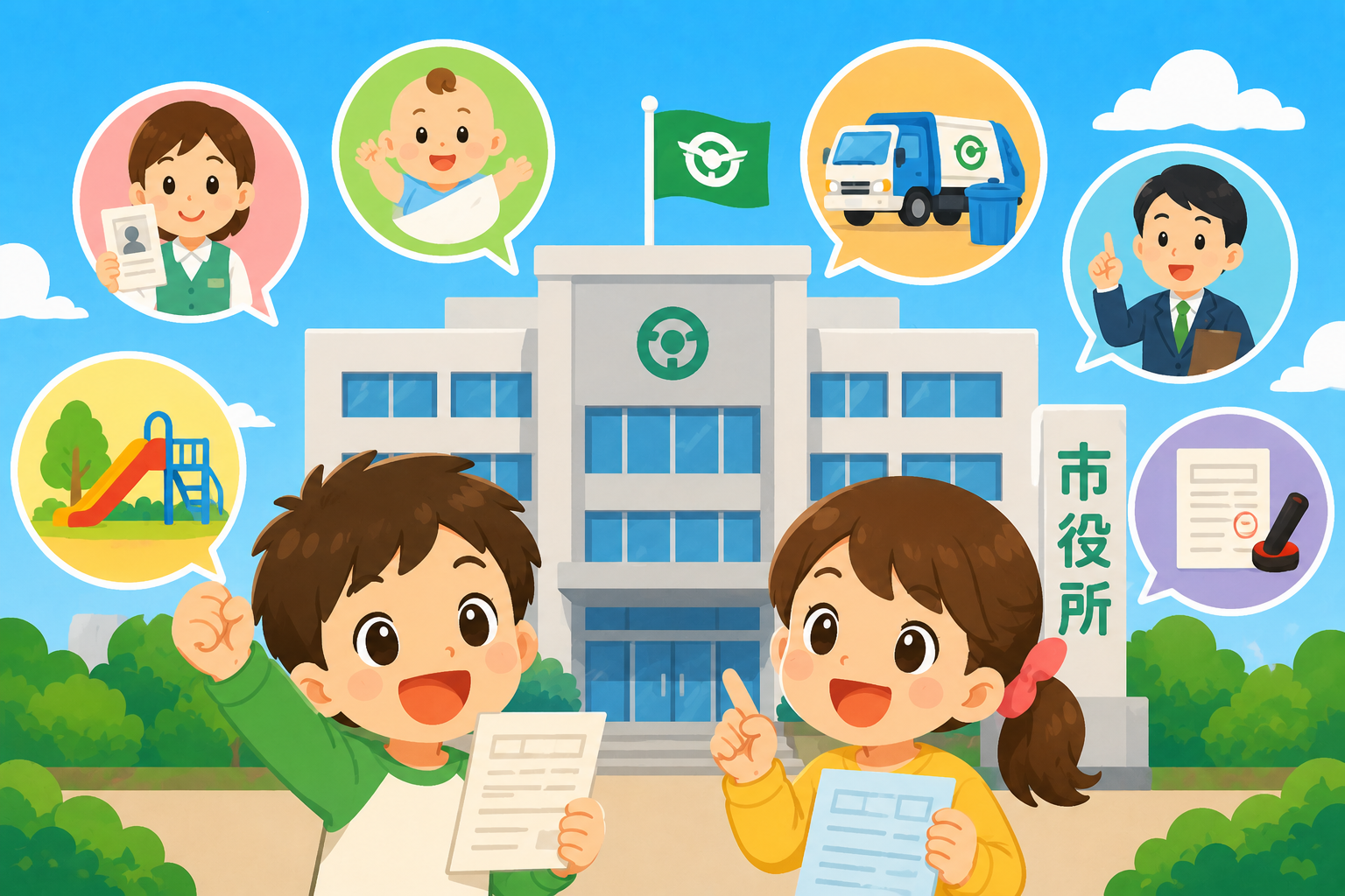 みんなの町を支える！市役所のひみつ発見！