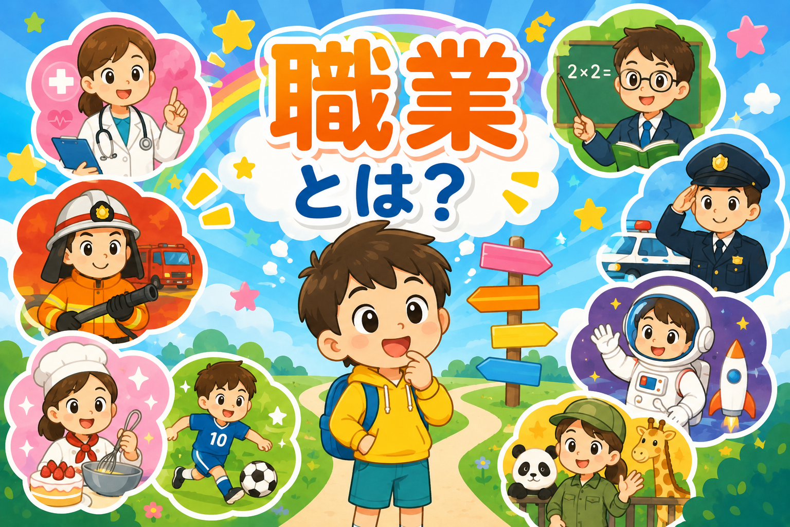 将来なにになる？職業のひみつ発見！