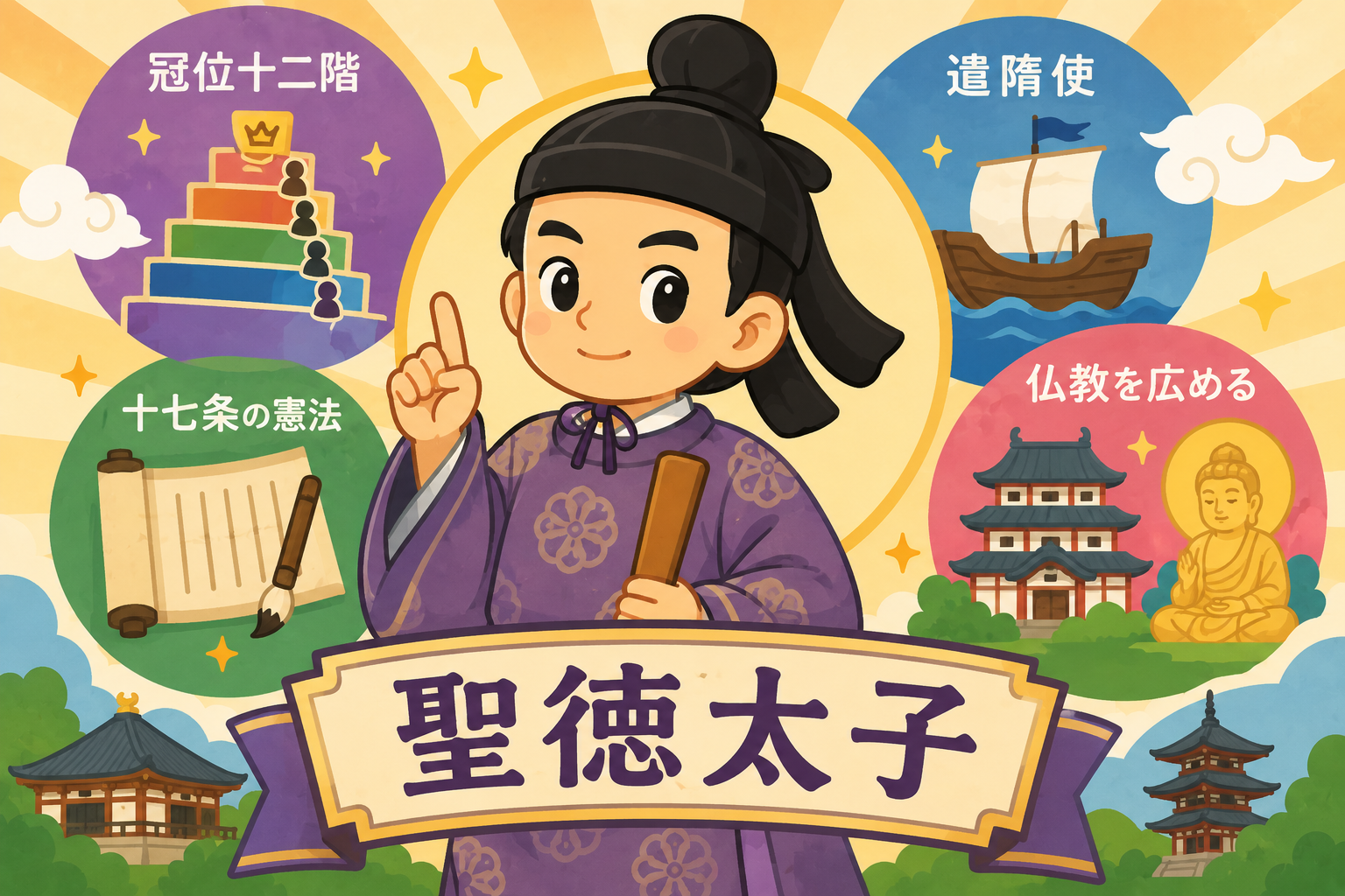 日本を変えた天才！聖徳太子のひみつ！