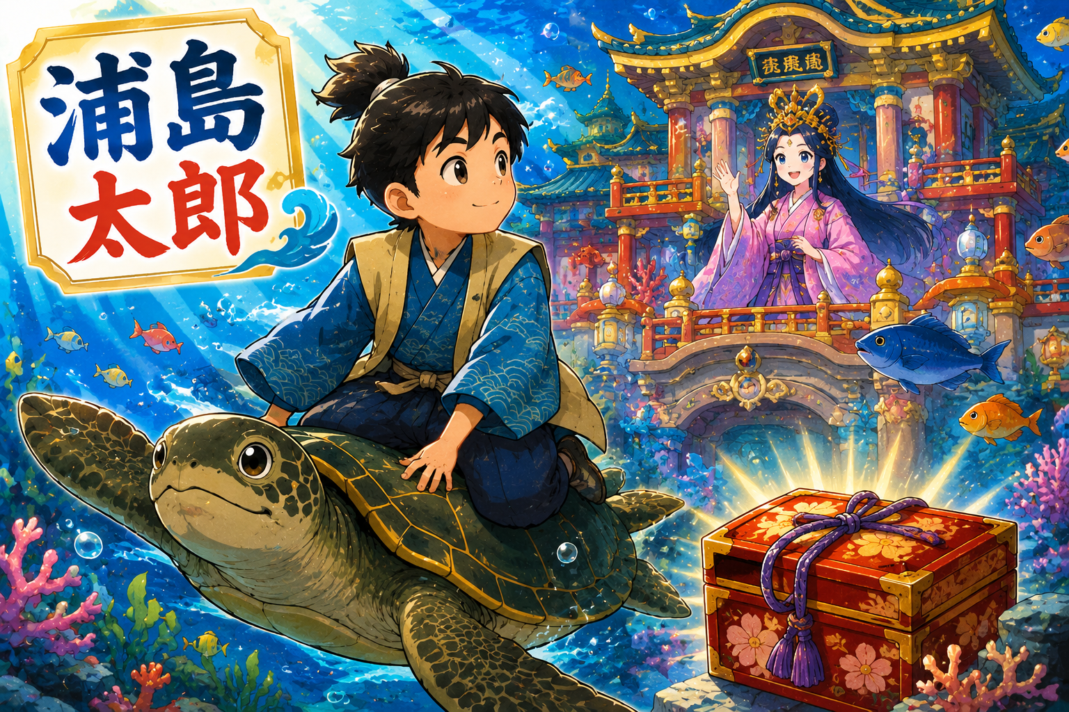 竜宮城へ大冒険！浦島太郎のふしぎな物語！