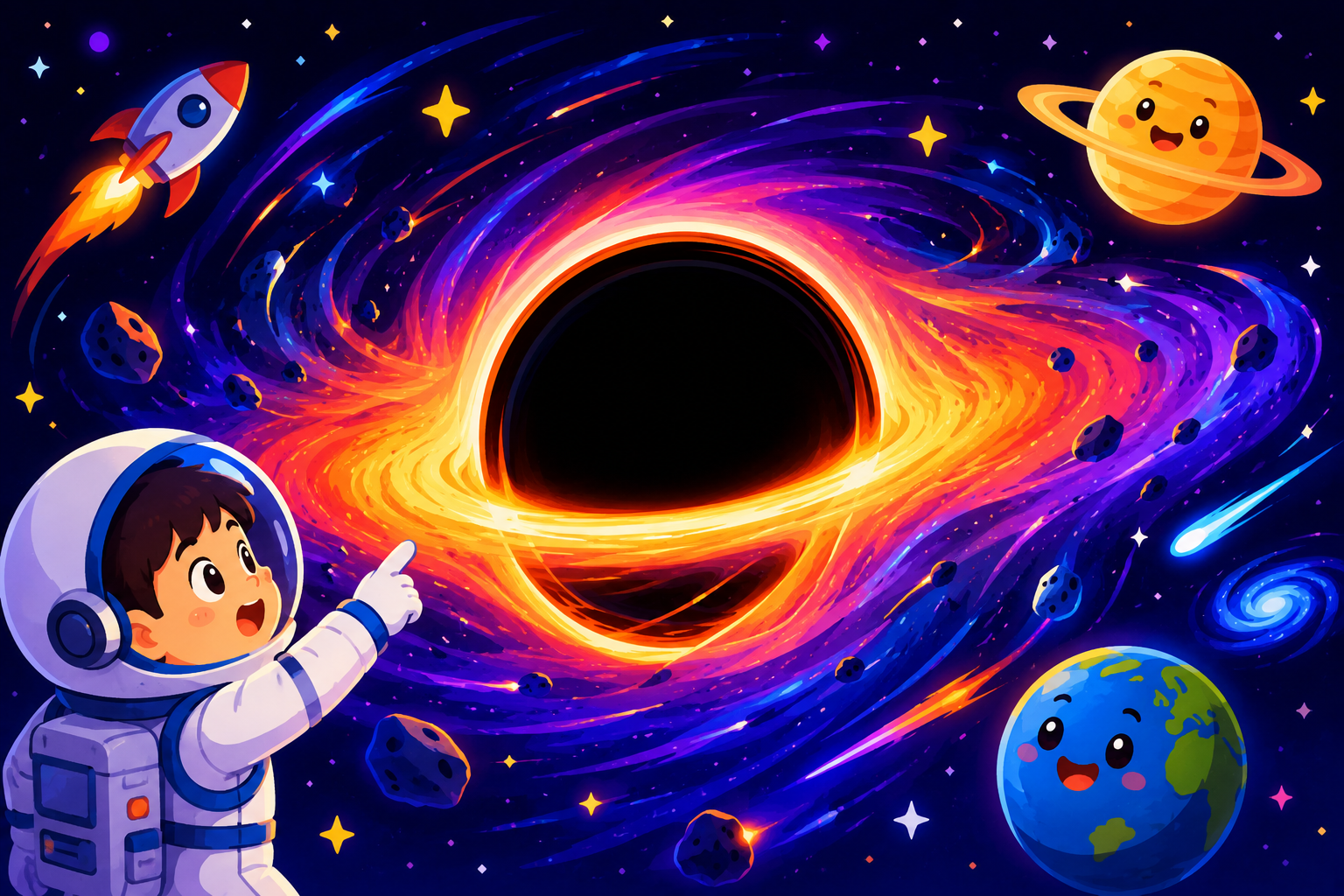 何でも吸いこむ！？ブラックホールのひみつを大発見！