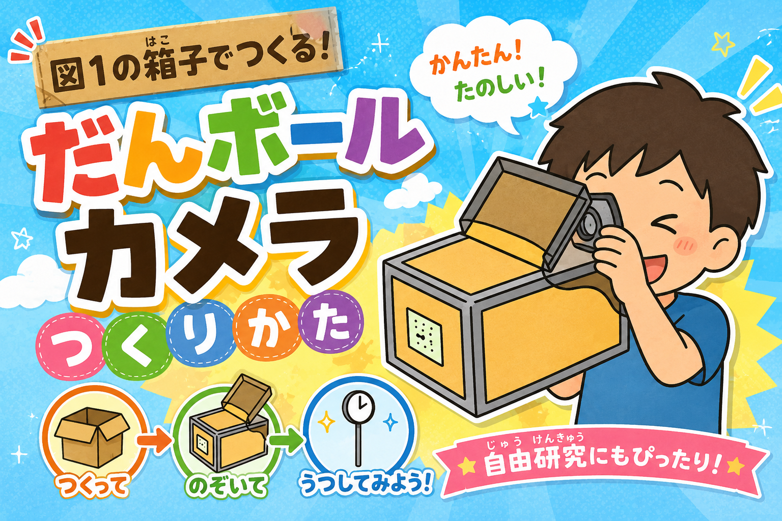 のぞいてびっくり！だんボールカメラをつくろう
