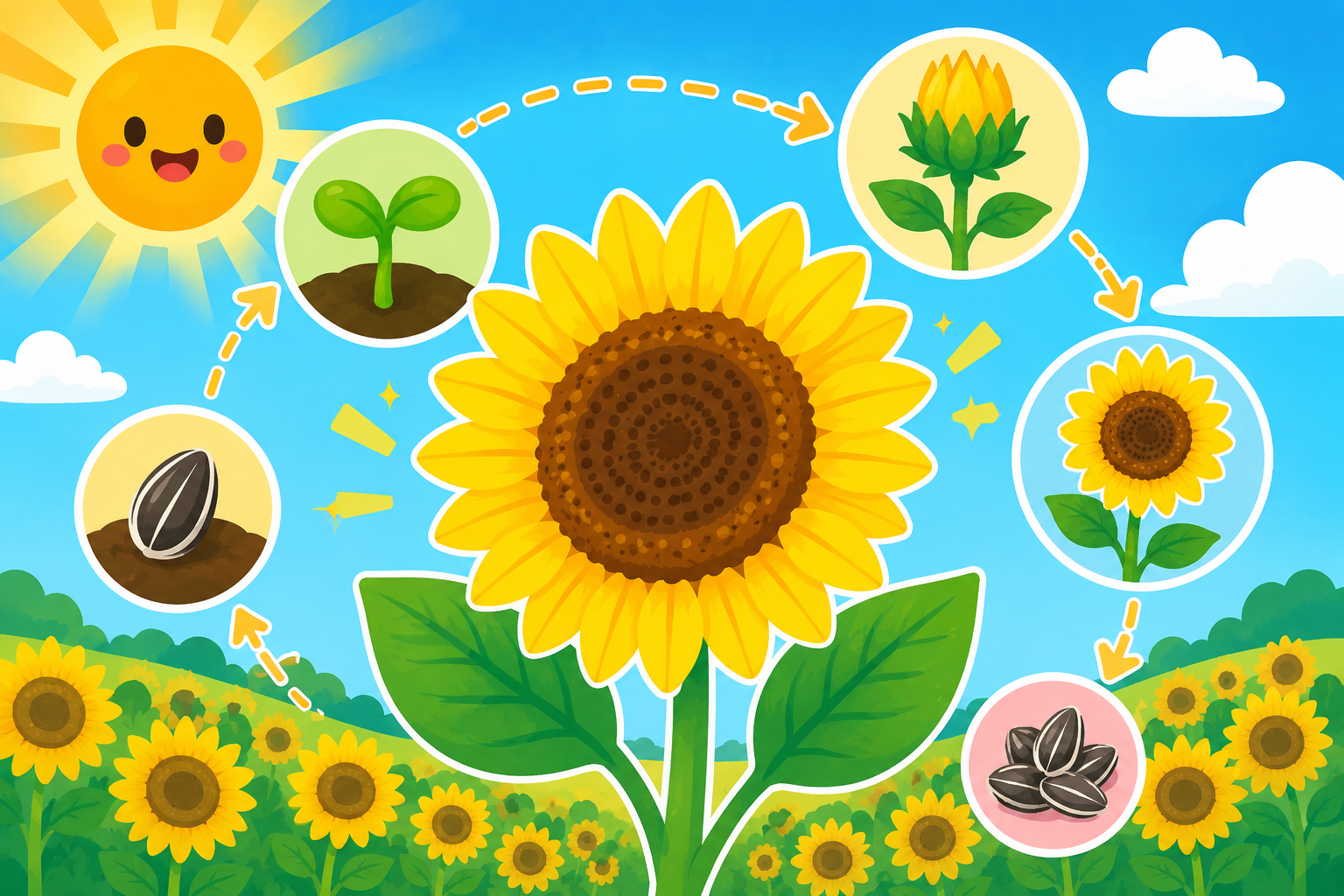 太陽みたいな花！ひまわりのひみつを大発見！