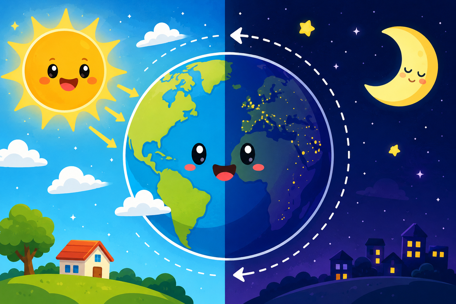 昼と夜はなぜあるの？地球のひみつを大発見！