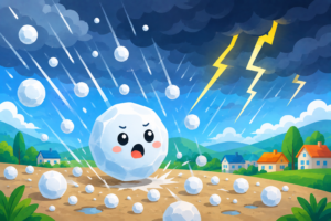 空から落ちる氷のボール！ひょうのひみつ大発見！