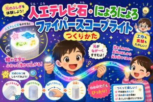 のぞくとびっくり！人工テレビ石をつくろう