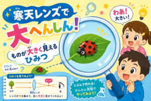 寒天レンズで大へんしん！ものが大きく見えるひみつ