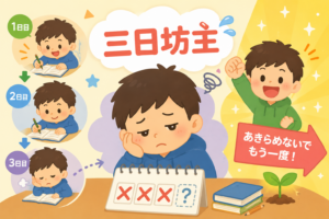 どうして続かないの？三日坊主のひみつを大発見！