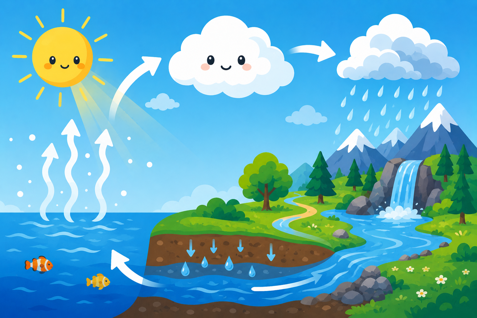 水はどこへ行くの？水の循環のひみつ大発見！
