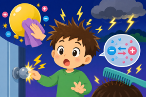 バチッ！なぜ起こる？静電気のひみつ大発見！