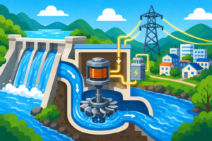水の力で電気ができる！？水力発電のひみつ大発見！