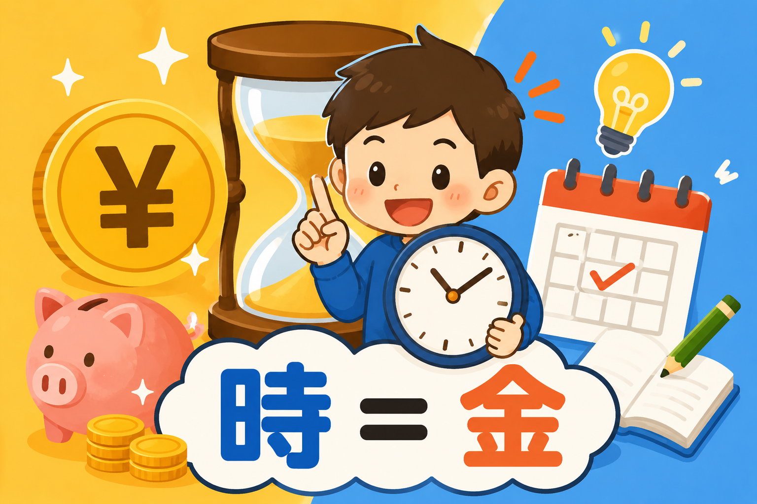時間は宝物！時は金なりのひみつを学ぼう！