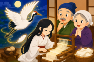 助けたツルが恩返し！？ふしぎな物語を大発見！