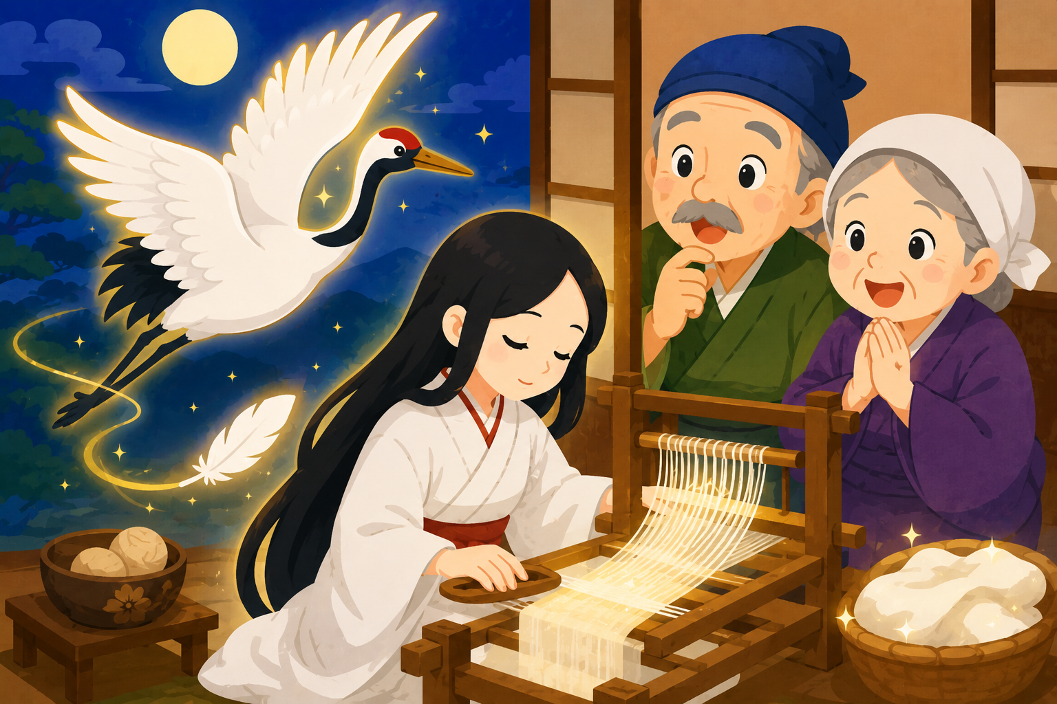 助けたツルが恩返し！？ふしぎな物語を大発見！