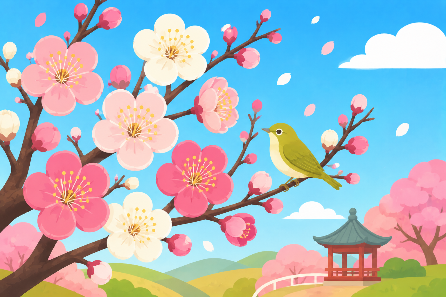 春をいちばん早く知らせる花！梅の花のひみつ大発見！